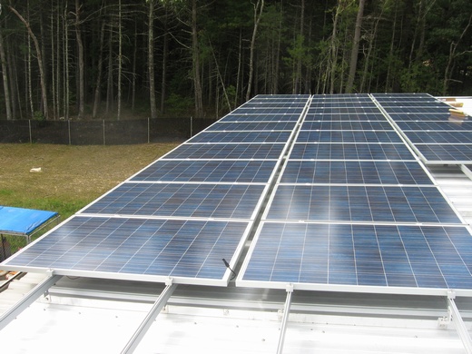 Beaumont Solar designed this system utilizing SunTech 230 watt modules and Solectria inverters