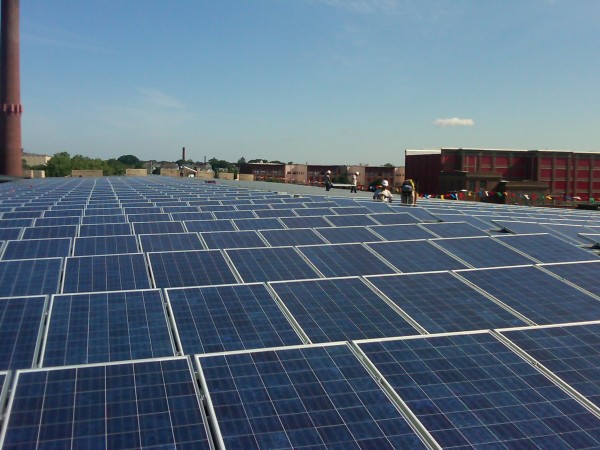View of completed west side of this 287.375kW array