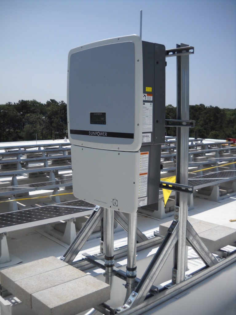 This system uses 9 inverters in total.